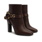 Brown Leather Ankle Boots