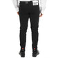 Black Cotton Skinny Jeans