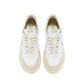 White Leather Low Top Sneakers