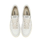 White Leather Low Top Sneakers
