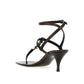 Brown Calfskin Flat Sandals