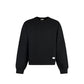 Black Cotton Sweatshirt