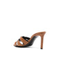 Brown Calfskin Stiletto Heel Sandals
