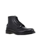 Black Calfskin Lace-Up Boots