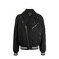 Black Polyester Bomber