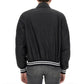 Black Polyester Bomber