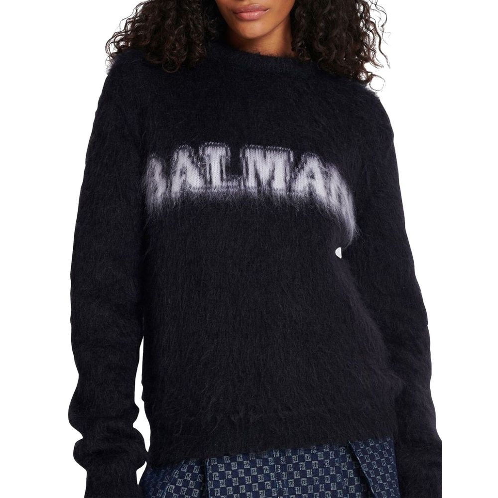 Black Mohair Sweatshirt