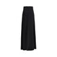 Black Silk Long Skirt