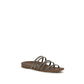 Brown Calf Leather Bos Taurus Flip-Flop Sandals
