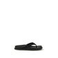 Black Rubber Flip-Flop Sandals