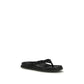 Black Rubber Flip-Flop Sandals