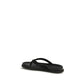 Black Rubber Flip-Flop Sandals