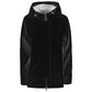 Black Polyester Rain Coat