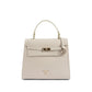 Beige Leather Handbag