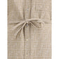 Beige Cotton Casual Dress