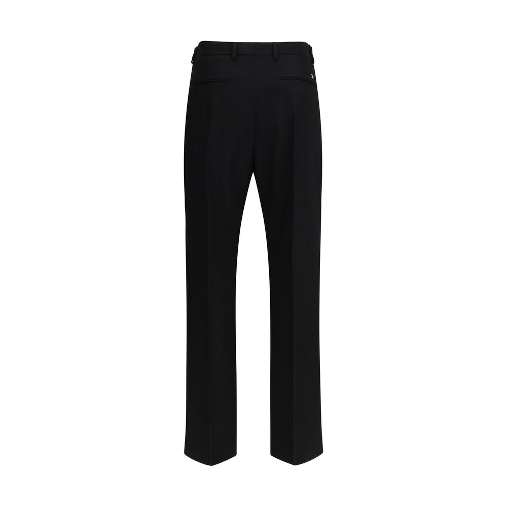 Black Fleece Wool Dress Pants