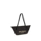 Black Raffia Shoulder Bag