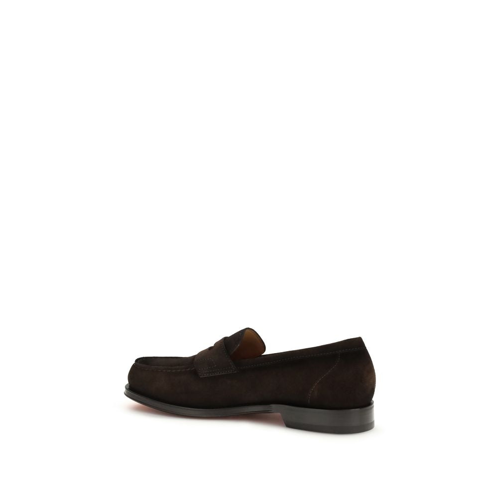Brown Calf Leather Bos Taurus Slip-On Loafers
