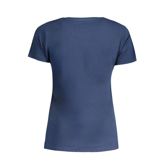 Blue Cotton Women's T-Shirt