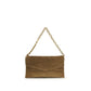 Beige Suede Leather Handbag