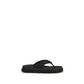 Black Rubber Flip-Flop Sandals