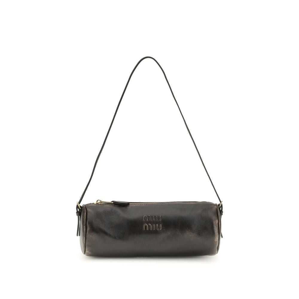 Brown Lamb Leather Shoulder Bag