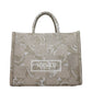 Beige Fabric Handbag