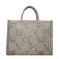 Beige Fabric Handbag