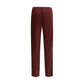 Bordeaux Cotton Casual Pants