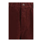 Bordeaux Cotton Casual Pants