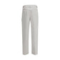 Silver Cotton Cargo Pants