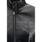 Black Cotton Full-Length Jacket
