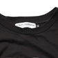 Black Logo Print Cotton Crew Neck T-shirt