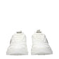 White Fabric Chunky Sneakers