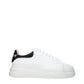 White Leather Low Top Sneakers