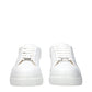 White Leather Low Top Sneakers