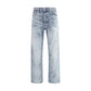 Light Blue Cotton Relaxed Fit Jeans