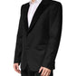 Black Wool Single Breasted Jacket Blazer