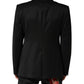 Black Wool Single Breasted Jacket Blazer
