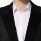 Black Wool Single Breasted Jacket Blazer