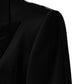Black Wool Single Breasted Jacket Blazer