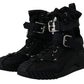 Sorrento Sneakers Nylon Black High Top Shoes