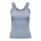 Light Blue Cotton Tank Tops