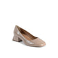 Beige Leather Ballet Flats
