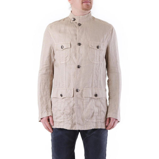 Beige Linen Coat