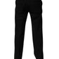 Black Wool Straight Men Dress Trouser Pants