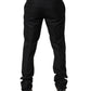 Black Wool Skinny Dress Formal Trouser Pants