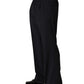 Black Stripe Straight Men Dress Trouser Pants