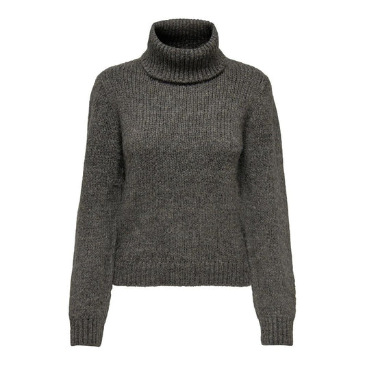 Gray Wool Turtleneck