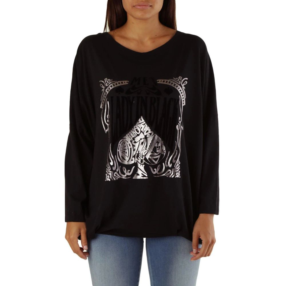 Black Viscose Sweatshirt